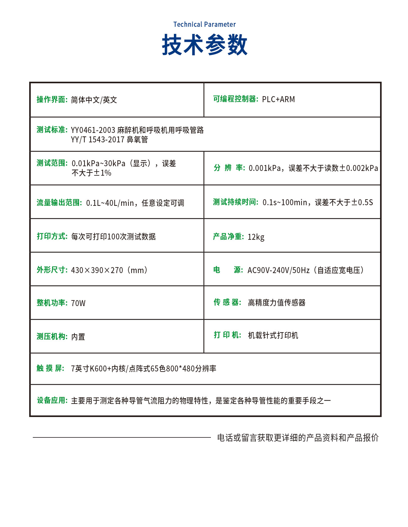 導管氣流阻力測試儀(yi) 
